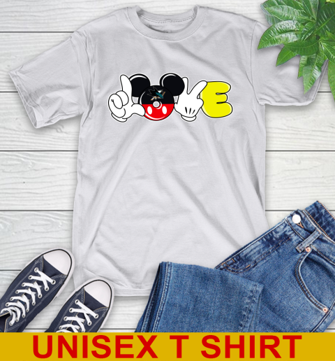 San Jose Sharks NHL Hockey Love Mickey Disney Sports T-Shirt 12