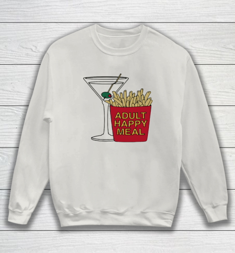 Adult Happy Meal Martini And Fries Sweatshirt 8