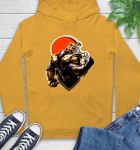NFL Thanos Avengers Endgame Football Sports Cleveland Browns Hoodie 3