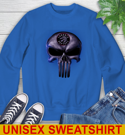 Toronto Raptors NBA Basketball Punisher Skull Sports Sweatshirt 11