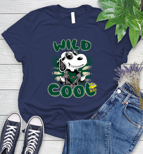 NHL Hockey Minnesota Wild Cool Snoopy Shirt Women's T-Shirt 12