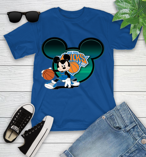 NBA New York Knicks Mickey Mouse Disney Basketball Youth T-Shirt 21