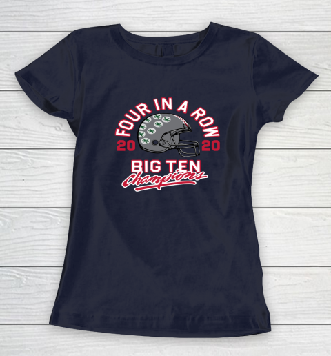 OSU 2020 Big Ten Champions 2020 Four In A Row Women's T-Shirt 2