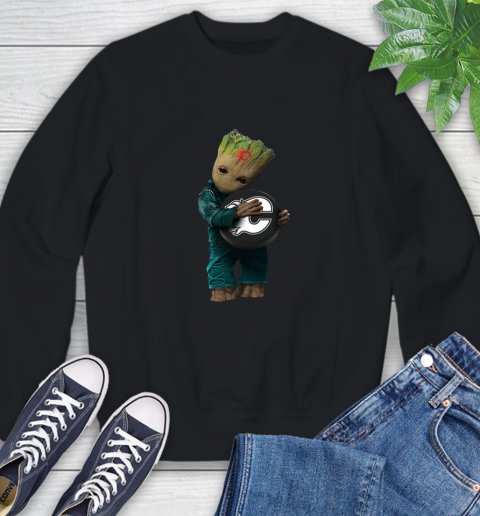 NHL Groot Guardians Of The Galaxy Hockey Sports Calgary Flames Sweatshirt 2
