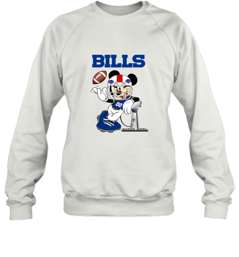 NFL Buffalo Bills Mickey Mouse Disney Super Bowl Football T Shirt Long Sleeve Sweatshirt