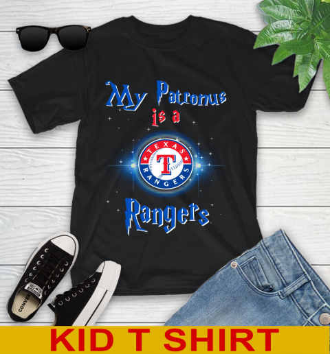 MLB Baseball Harry Potter My Patronus Is A Texas Rangers Youth T-Shirt