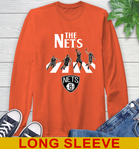 NBA Basketball Brooklyn Nets The Beatles Rock Band Shirt Long Sleeve T-Shirt 4