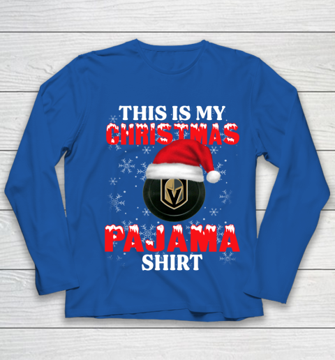 Vegas Golden Knights This Is My Christmas Pajama Shirt NHL Youth Long Sleeve 7