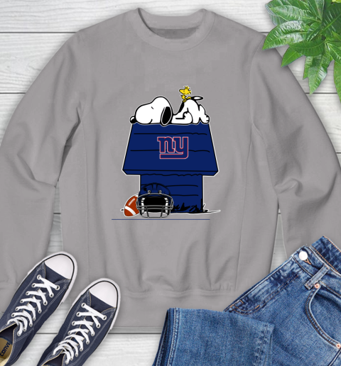 New York Giants NFL Football Snoopy Woodstock The Peanuts Movie Sweatshirt 5
