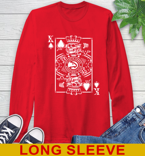 Atlanta Hawks NBA Basketball The King Of Spades Death Cards Shirt Long Sleeve T-Shirt 12