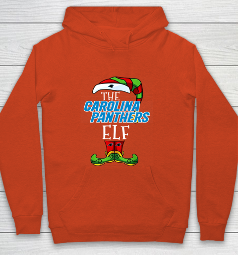 Carolina Panthers Christmas ELF Funny NFL Youth Hoodie 3