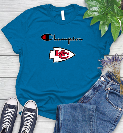 NFL Football Kansas City Chiefs Champion Shirt Women's T-Shirt 5