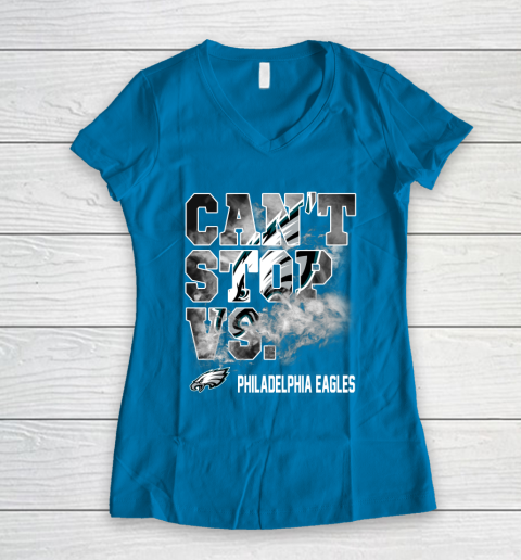 NFL Philadelphia Eagles Can't Stop Vs Women's V-Neck T-Shirt 5