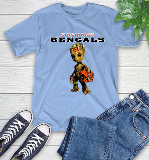 Cincinnati Bengals NFL Football Groot Marvel Guardians Of The Galaxy T-Shirt 11