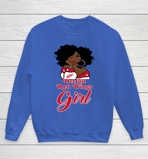 Detroit Red Wings Girl NHL Youth Sweatshirt 8