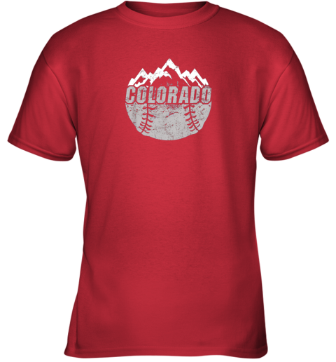 rlvu new colorado baseball rocky mountains youth t shirt 26 front red