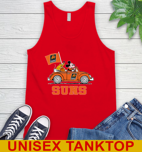 NBA Basketball Phoenix Suns Pluto Mickey Driving Disney Shirt Tank Top 6