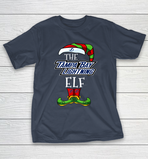Tampa Bay Lightning Christmas ELF Funny NHL T-Shirt 3