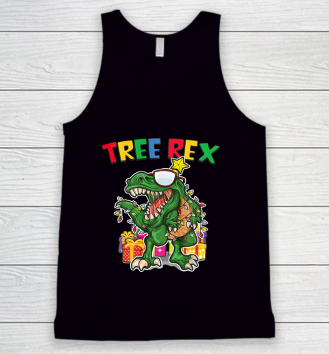 Tree Rex Christmas Dinosaur Pajamas Men Boys Kids Xmas Gifts Tank Top