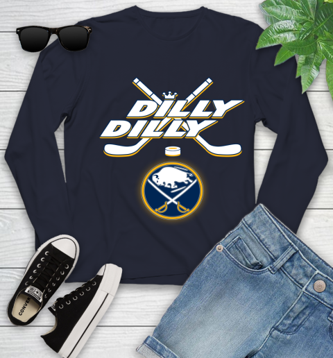 NHL Buffalo Sabres Dilly Dilly Hockey Sports Youth Long Sleeve 3