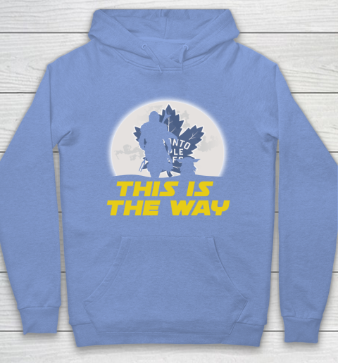 Toronto Maple Leafs NHL Ice Hockey Star Wars Yoda And Mandalorian This Is The Way Hoodie 8