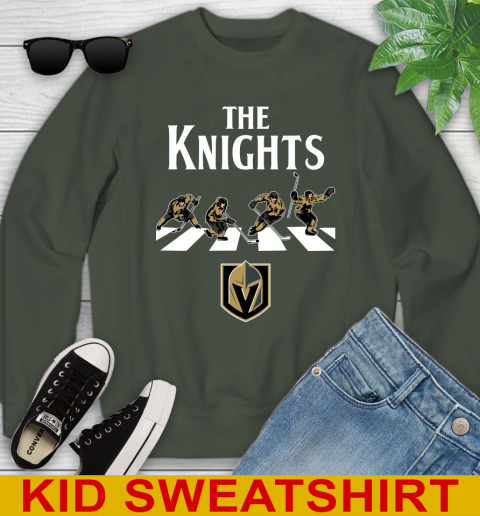 NHL Hockey Vegas Golden Knights The Beatles Rock Band Shirt Youth Sweatshirt 8