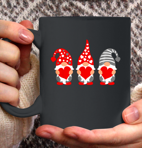 Gnomes Hearts Valentine Day Shirts For Couple Ceramic Mug 11oz