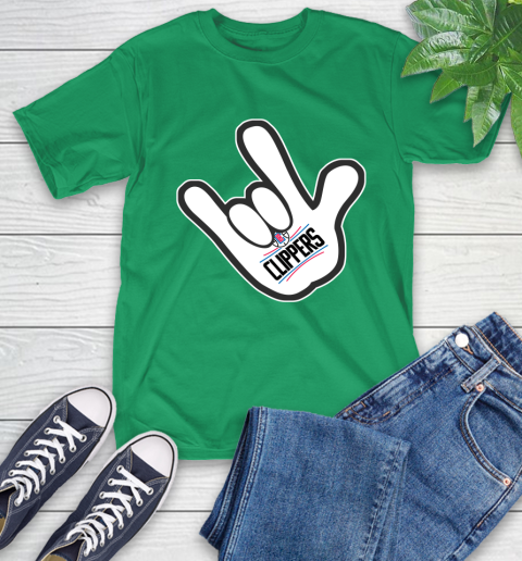 LA Clippers NBA Basketball Mickey Rock Hand Disney T-Shirt 7