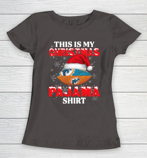 Miami Dolphins This Is My Christmas Pajama Shirt NFL Women's T-Shirt 7