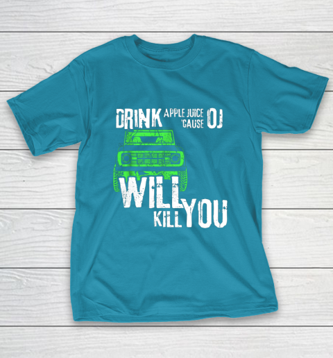 Drink Apple Juice Funny Design T Shirt Tee For Sports