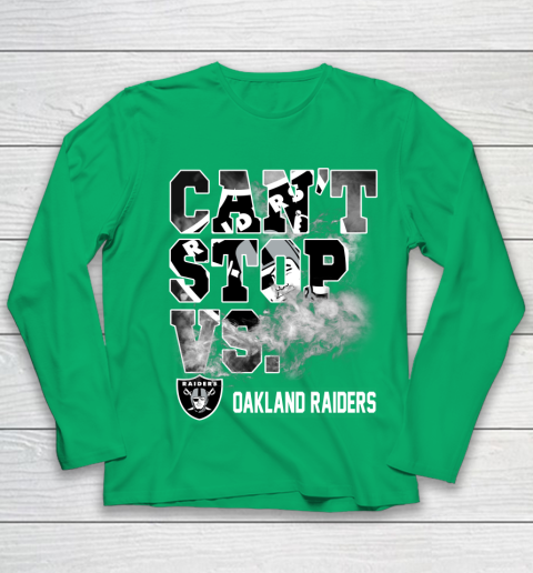 NFL Oakland Raiders Can't Stop Vs Youth Long Sleeve 4