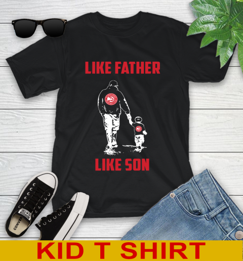 Atlanta Hawks NBA Basketball Like Father Like Son Sports Youth T-Shirt