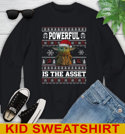 Powerful Is The Asset Baby Yoda Christmas Star Wars Shirts 109