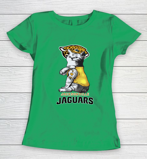 NFL Football My Cat Loves Jacksonville Jaguars Women's T-Shirt 5