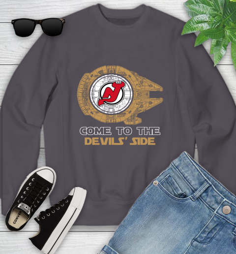 NHL Come To The New Jersey Devils Wars Hockey Sports Youth Sweatshirt 5