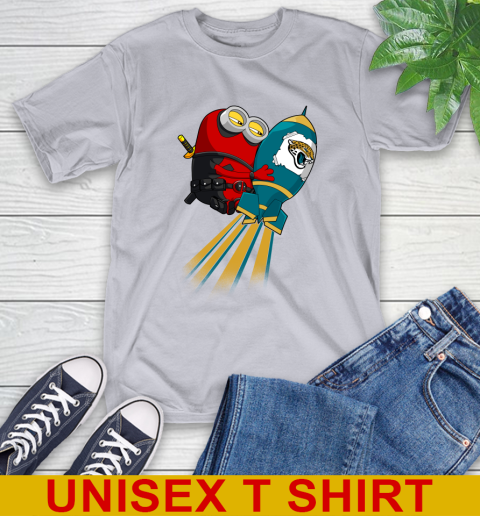 NFL Football Jacksonville Jaguars Deadpool Minion Marvel Shirt T-Shirt 5