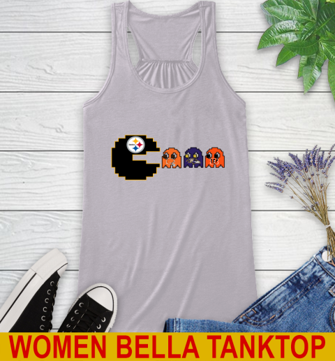 Pittsburgh Steelers NFL Football Pac Man Champion Racerback Tank 5