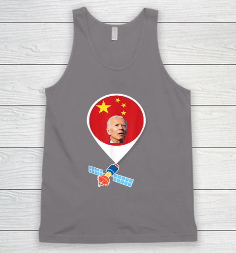 Chinese Spy Balloon Funny Surveillance Joe Biden China Flag Tank Top 5