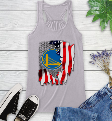 Golden State Warriors NBA Basketball American Flag Racerback Tank 4