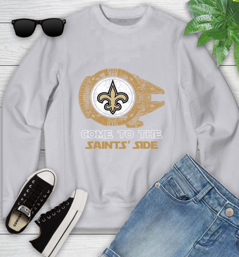 NFL Come To The New Orleans Saints Wars Football Sports Youth Sweatshirt 3