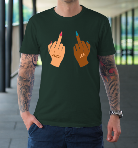 Fuck Ice Middle Fingers Protect Immigrants Anti Ice T-Shirt 3