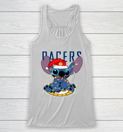 Indiana Pacers NBA noel stitch Basketball Christmas Racerback Tank
