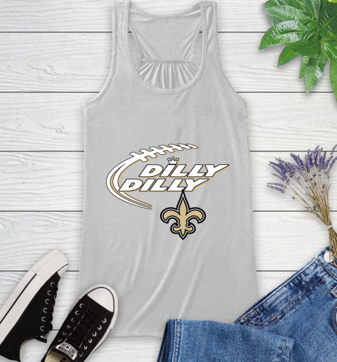 NFL New Orleans Saints Dilly Dilly Football Sports Racerback Tank