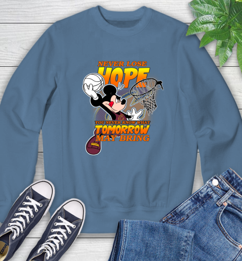 Cleveland Cavaliers NBA Basketball Mickey Disney Never Lose Hope Sweatshirt 8