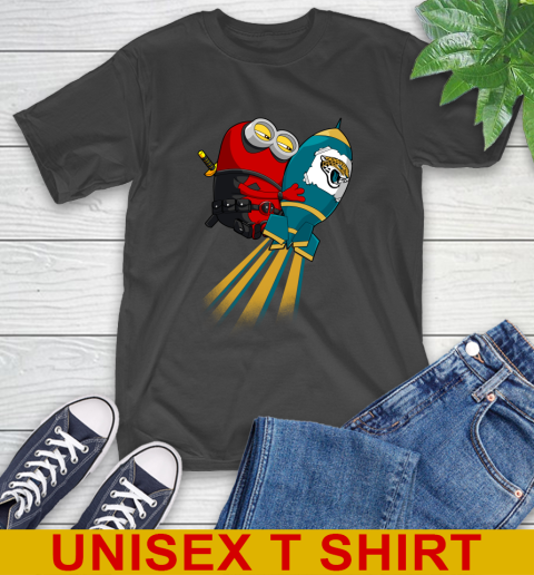 NFL Football Jacksonville Jaguars Deadpool Minion Marvel Shirt T-Shirt