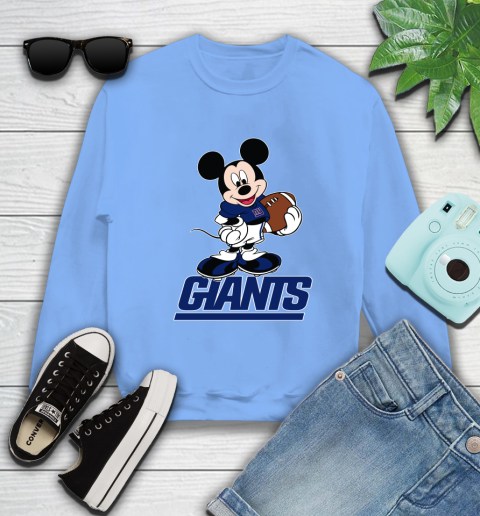 NFL Football New York Giants Cheerful Mickey Mouse Shirt Sweatshirt 11