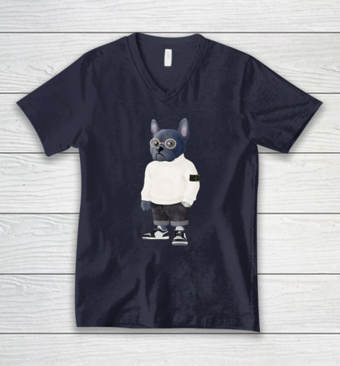 French Bulldog V-Neck T-Shirt 2
