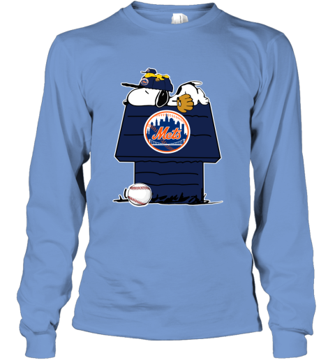 MLB New York Mets Snoopy Woodstock The Peanuts Movie Baseball T Shirt 8QYlHJP8ZpN long sleeve tee 14 95 151514 front carolina blue
