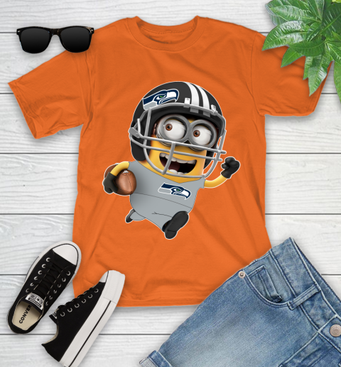 NFL Seattle Seahawks Minions Disney Football Sports Youth T-Shirt 7