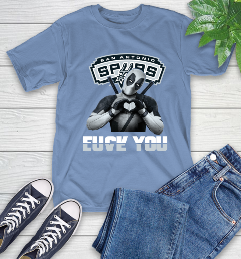 NBA San Antonio Spurs Deadpool Love You Fuck You Basketball Sports T-Shirt 12